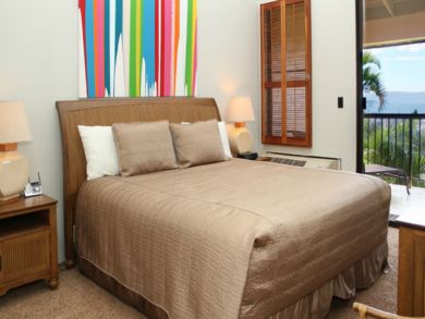 Master bedroom with king bed