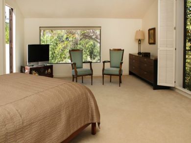 Master bedroom with flat screen