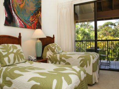 Guest bedroom with twin beds