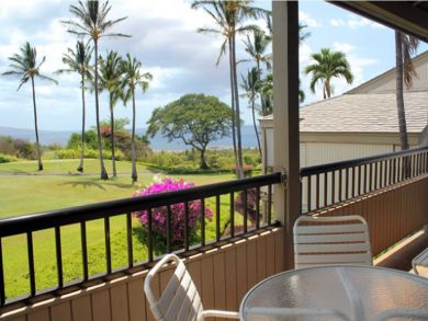 Balcony with table set