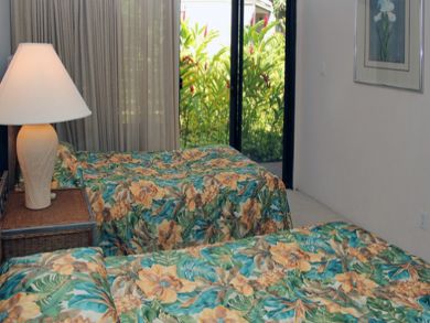 Guest bedroom with private porch