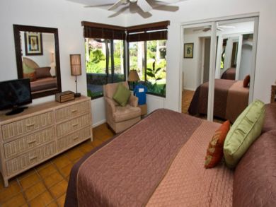 Bedroom with flat screen