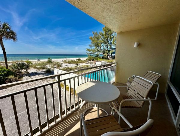 Bradenton Beach Gulf Front Studio Full Ocean View Sleeps 4