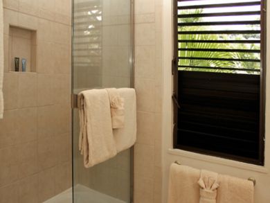 Bathroom with tub and shower