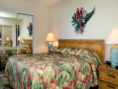 Bedroom with king bed