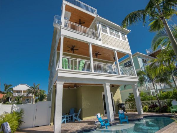 Anna Maria Five Bedroom Vacation Home Partial Gulf View