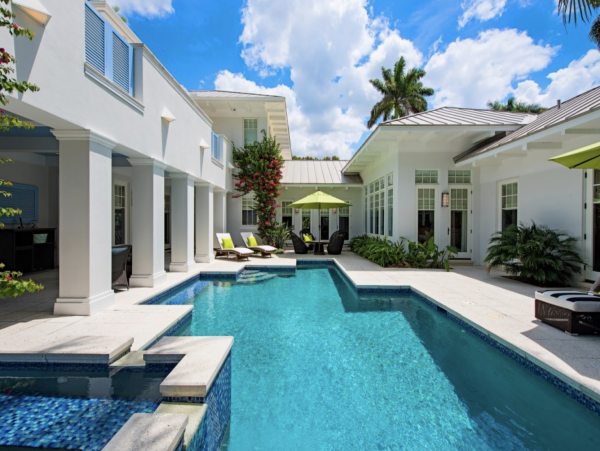 Platinum Four Bedroom Home One Block to the Beach in Naples