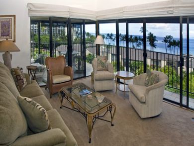 Walk to Beach One Bedroom Rental in Wailea with Ocean View