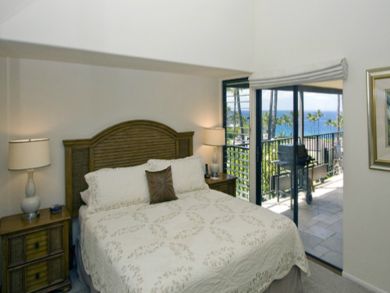 Bedroom open to balcony