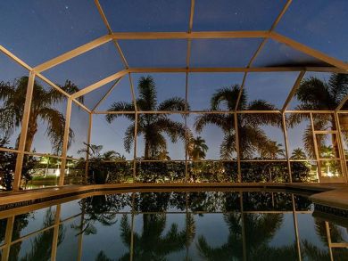 Cape Coral Three Bedroom Vacation Home with Canal View
