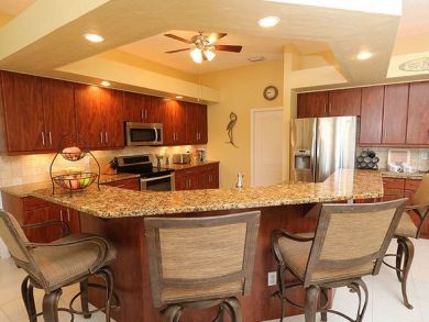 Cape Coral Three Bedroom Vacation Home with Canal View