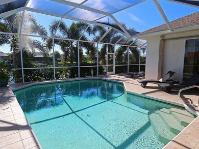 Cape Coral Three Bedroom Vacation Home with Canal View