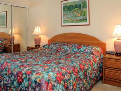 Master bedroom with king bed