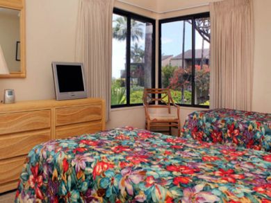 Guest bedroom with TV