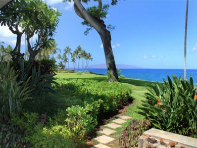 Private beach access surrounded with tropical gardens