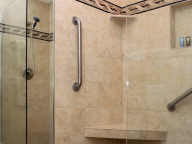 Master shower
