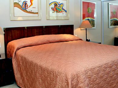 Master bedroom with king bed