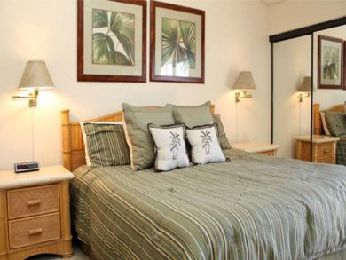 Master bedroom with king bed