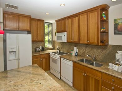 Upgrated kitchen with granite countertops