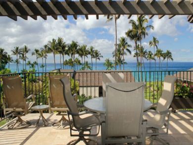 Ocean front furnished balcony