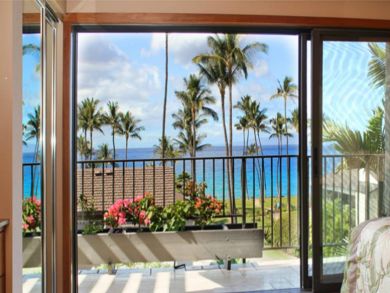 Pacific Ocean views from master bedroom