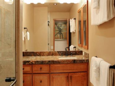 Second bathroom with walk-in shower