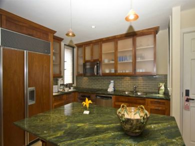 Fully upgrated contemporary kitchen with granite counter tops