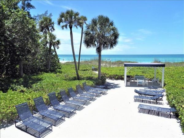 Beach Condo on Longboat Key Florida Walk out to Beach