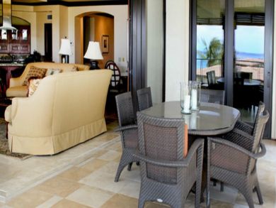 Outdoor dining area