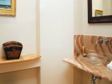 Hallway bathroom
