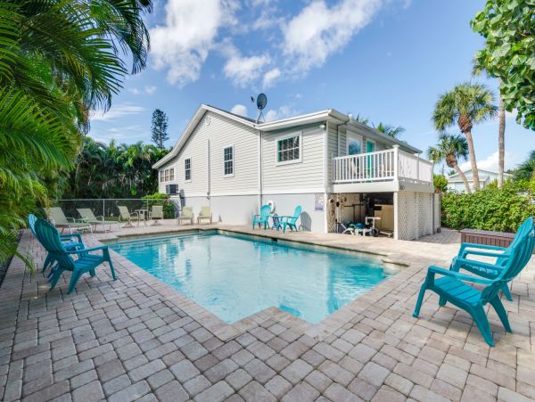 Fort Myers Vacation Home Steps from Beach with Private Pool