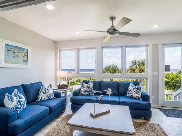 Boca Grande Beachside Condo Stylish Coastal Decor