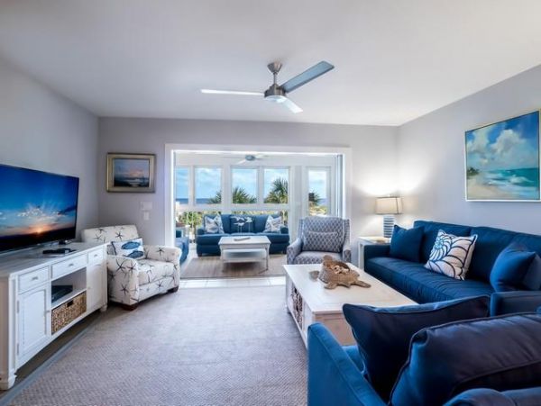 Boca Grande Beachside Condo Stylish Coastal Decor