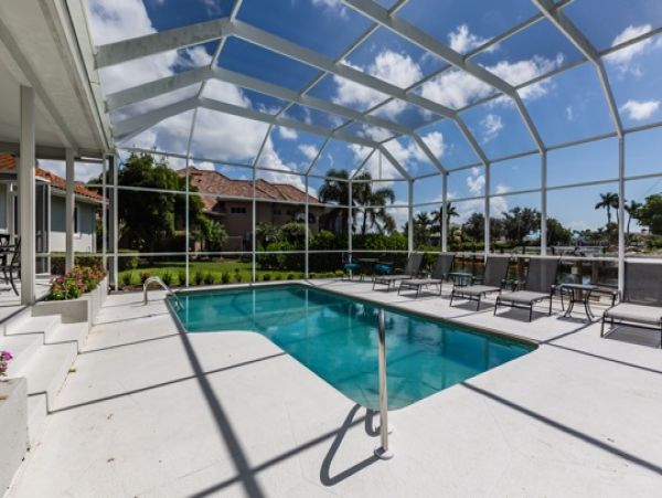 Luxury Marco Island Villa on the Canal with Caged Pool
