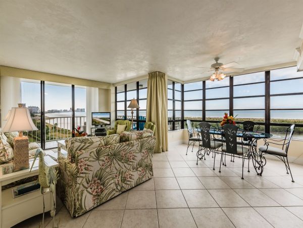 Marco Island Beachfront Two Bedroom Vacation Condo Gulf View