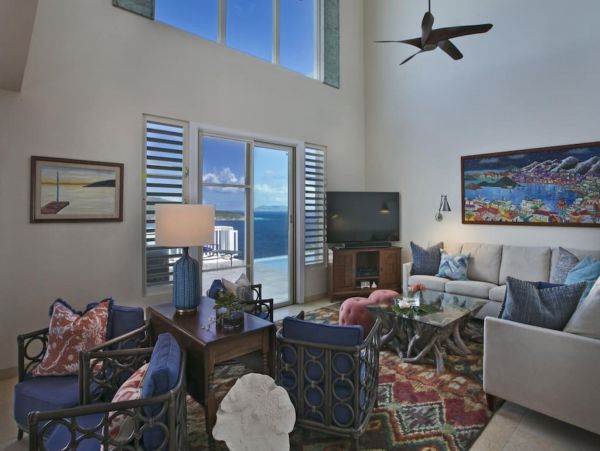 St. Thomas Luxury Vacation Villa Full Ocean View Sleeps 10