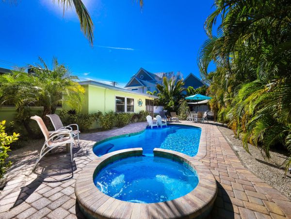 Anna Maria Island Vacation Rental – Beach House with Private Heated Pool & Spa