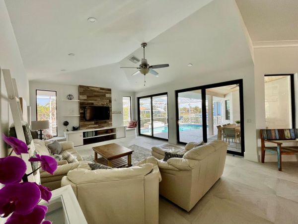 Marco Island Canal Front Four Bedroom Vacation Home