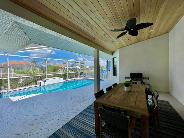 Marco Island Canal Front Four Bedroom Vacation Home