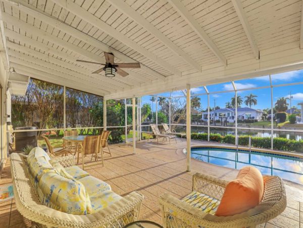 Canal Views Marco Island Vacation Home With Caged Pool