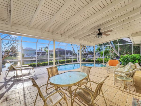 Canal Views Marco Island Vacation Home With Caged Pool