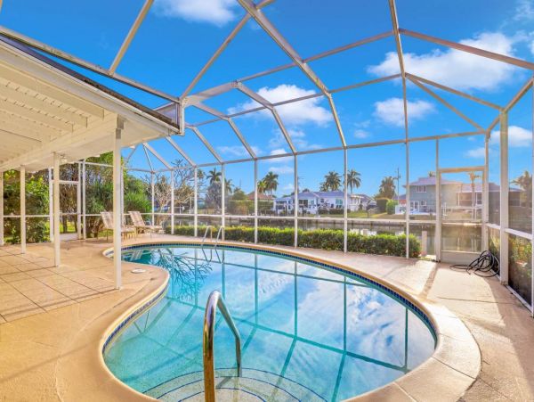 Canal Views Marco Island Vacation Home With Caged Pool