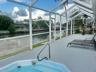 Marco Island Pool Home on the Water Boat Dock