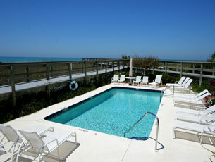 Poolside Lounging Area