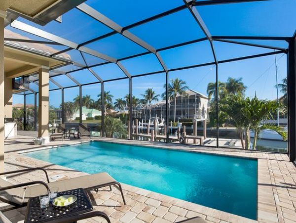 Canal front Marco Island Vacation Rental Pool Home