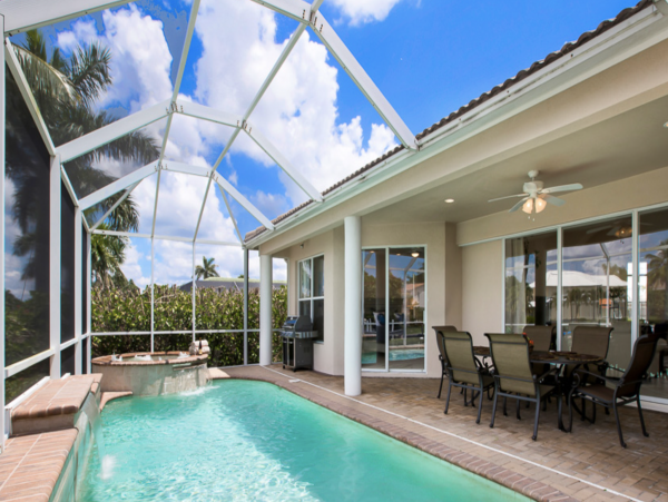 Marco Island Canal Front Three Bedroom Vacation Home