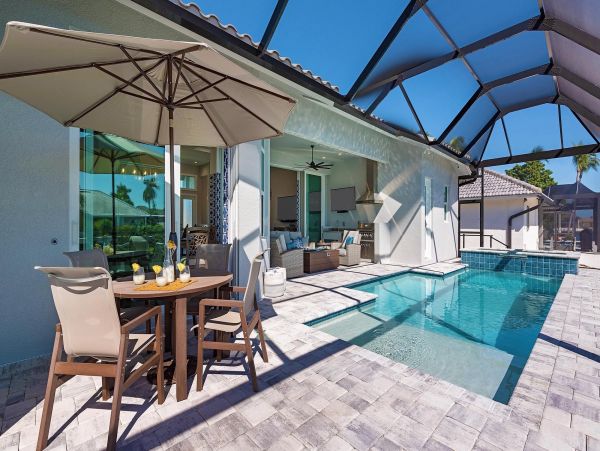 Elegance in this Marco Island Vacation Pool Home Canal Views