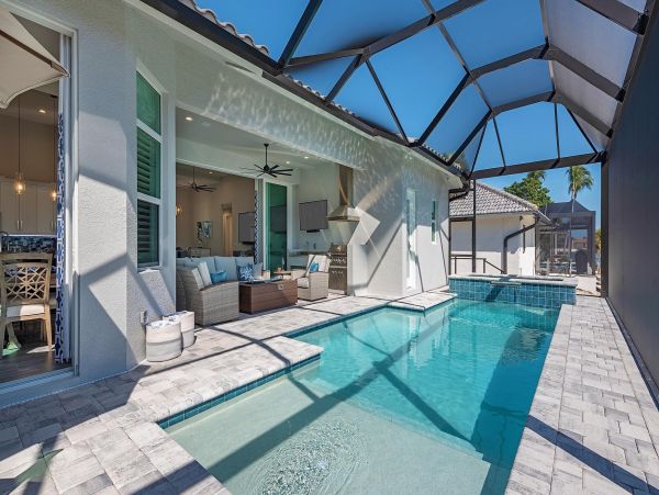 Elegance in this Marco Island Vacation Pool Home Canal Views