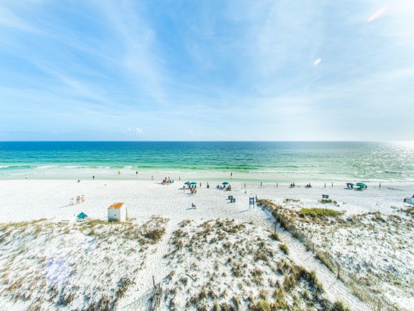 On Beach Destin Vacation Home Five Bedroom. Full Gulf View