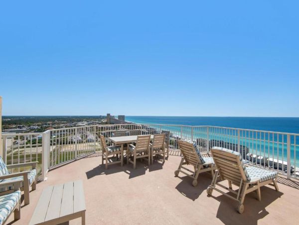Miramar Beach Vacation Rental Luxury Gulf View Penthouse with Balconies